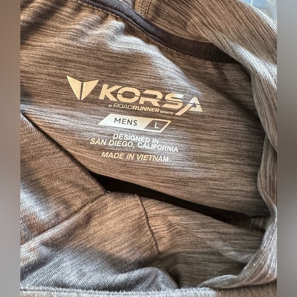 Korsa Gray Lightweight Hoodie Men’s Size L - Picture 5 of 7